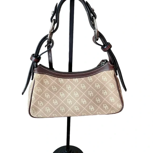 Dooney & Bourke Signature Monogram Canvas Hobo bag Vintage - Picture 2 of 9